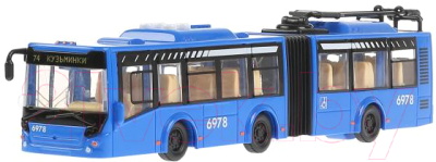 Троллейбус игрушечный Технопарк Городской / TROLLRUB-30PL-BU