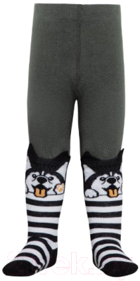 Изображение товара Колготки детские Conte Kids Tip-Top Мордашки 560 (р.92-98, хаки)