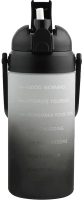 Бутылка для воды Miniso Gradient Series / 8060 (2л, черный/белый) - 