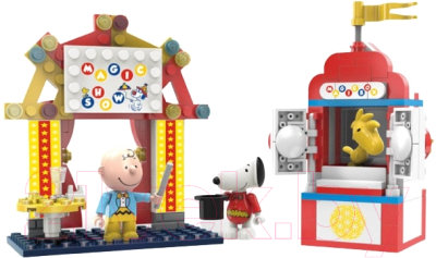 Конструктор Miniso Snoopy Circus B. Магическое шоу / 6946 (158эл)