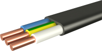 

Кабель силовой Ecocable, ВВГнг(А)-П 3x1.5 (N PE)-0.66