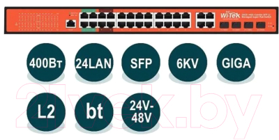 Коммутатор Wi-Tek WI-PMS328GF