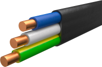 

Кабель силовой Ecocable, ВВГнг(А)-П 3x2.5 ок (N, PE) - 0.66