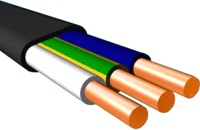 

Кабель силовой Ecocable, ВВГнг(А)-LS-П 3x2.5 ок (N, PE) - 0.66