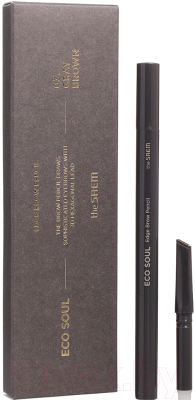 Карандаш для бровей The Saem Eco Soul Edge Brow Pencil 03 Gray Brown