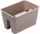 Кашпо Prosperplast Ratolla Square / DRLB400-7529U (мокко) - 