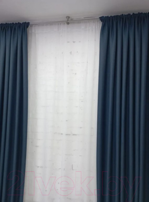 Изображение товара Комплект штор Модный текстиль 112MT391014DT (250x200, 2шт, темный джинс)
