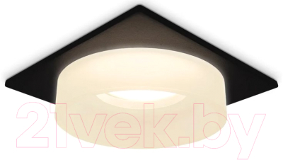Точечный светильник Ambrella TN1316 SBK/FR (черный песок/белый матовый)