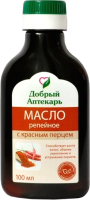 Масло для волос Добрый аптекарь Репейное с красным перцем (100мл) - 