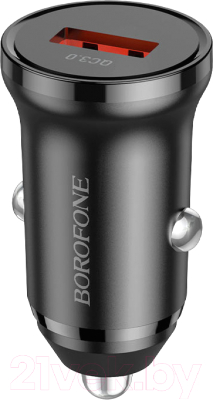 Адаптер питания автомобильный Borofone BZ18 (черный)