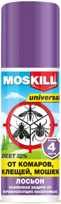 Спрей от насекомых Москилл Лосьон Универсал от комаров клещей  (100мл)