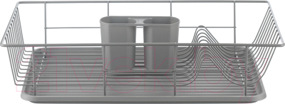 Сушилка для посуды Smart Solutions Hoem / WNM-SS-DRNHM-MTPP-GR (серый)