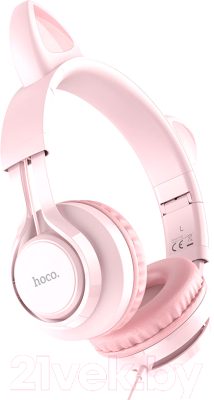 Наушники-гарнитура Hoco W36 (розовый)