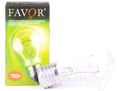 Лампа Favor Б 230-75 75Вт E27 230В (100) / 8101403