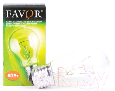Лампа Favor Б 230-60 60Вт E27 230В (100) / 8101303