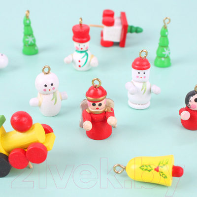Статуэтка Darvish Снеговик на подставке с игрушками / DV-C-223