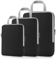 Набор органайзеров для чемодана RoadLike Travel Case / 341095 (3шт, черный) - 