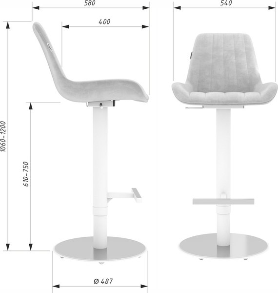 Купить Стул барный Sheffilton SHT-ST37/S128 в Минске
