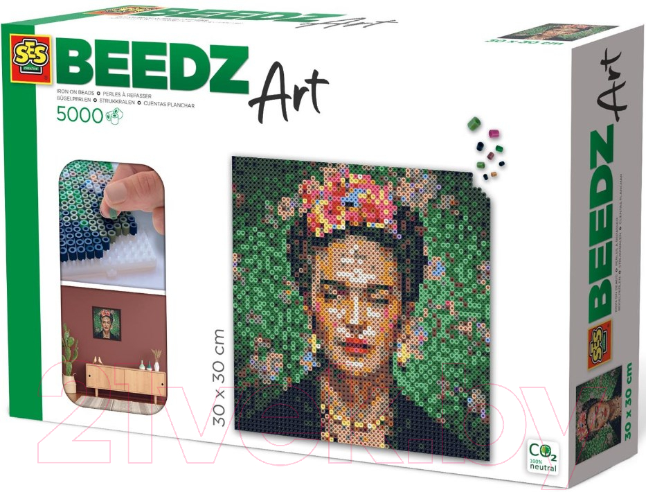 Развивающая игра SES Creative Beedz Art Фрида Кало / 06011