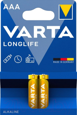 Комплект батареек Varta Longlife LR03 / 4103 101 412