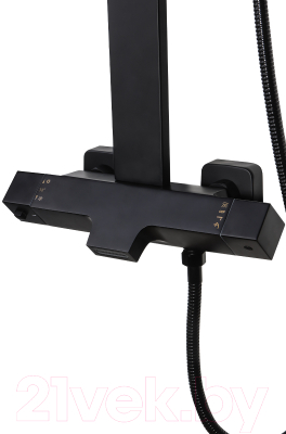 Душевая система со смесителем Maxonor Pure Life MN2489-7 (черный)