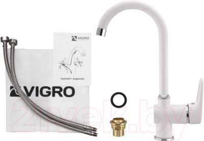 Смеситель Vigro VG902 (белый)