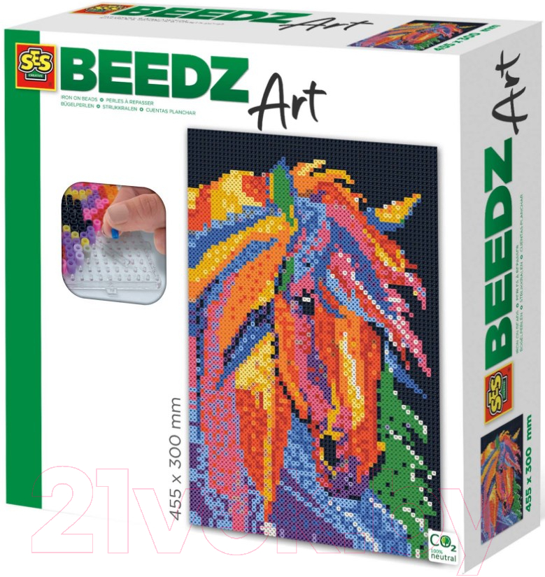 Развивающая игра SES Creative Beedz Art Лошадь фантазия / 06008