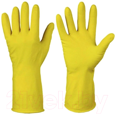 Перчатки хозяйственные Household Gloves Латексные M