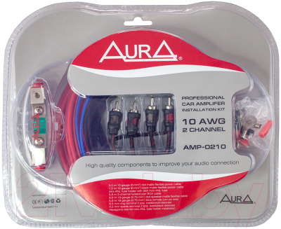 Набор для подключения автоакустики AURA AMP-0210
