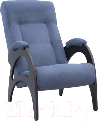 Кресло мягкое Импэкс 41 (без лозы, венге/Verona Denim Blue)