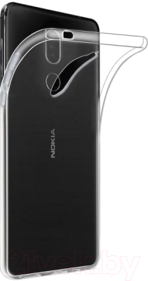 Чехол-накладка Case Better One Nokia 5.1 TPU (прозрачный глянец)