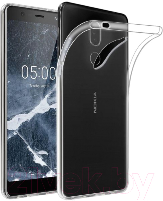 Чехол-накладка Case Better One Nokia 5.1 TPU (прозрачный глянец)