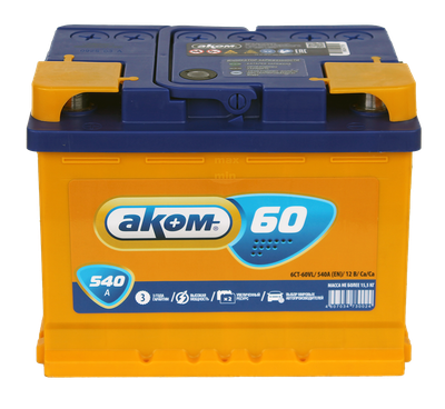 

Автомобильный аккумулятор, 6CT-60 Рус