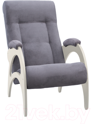 Кресло мягкое Импэкс 41 (без лозы, дуб шампань/Verona Antrazite Grey)