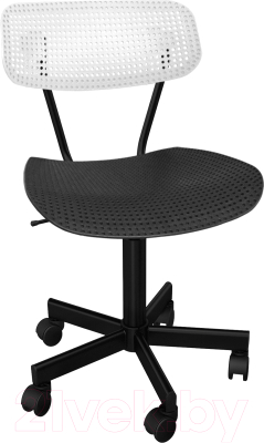 Кресло офисное Sheffilton SHT-ST85/S121М (белый/черный/черный муар)