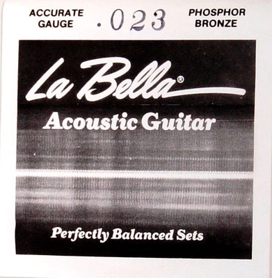 Струна для акустической гитары La Bella PW023 - 