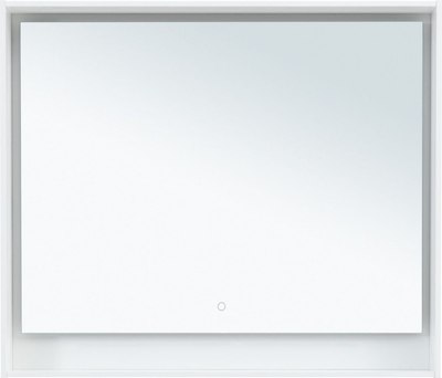 Зеркало Aquanet Милан 100 LED / 306372 (белый глянец) - 