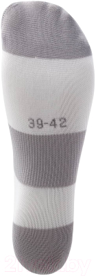 Гетры футбольные Jogel Camp Basic Socks / JC1GA0131.00 (р-р 43-45, белый/серый/серый)