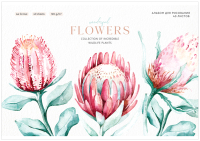 

Альбом для рисования, Flowers collection / PS40s-36895