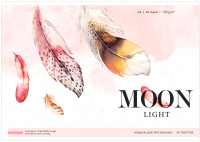 

Альбом для рисования, Moon light. Feathers / PS40s-36897