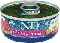 Влажный корм для кошек Farmina N&D Cat Natural Tuna (70г) - 