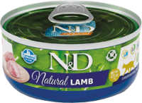Влажный корм для кошек Farmina N&D Cat Natural Lamb (70г) - 