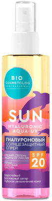 Спрей солнцезащитный Fito Косметик Bio Cosmetolog Professional Гиалуроновый SPF20  (190мл)