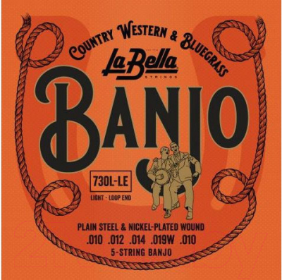 Струны для банджо La Bella 730L-LE