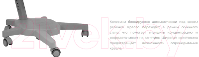 Парта+стул Kinderzen Dali Plus Armata надстройка, ящик, органайзер и подставка (клен/серый/светло-розовый)