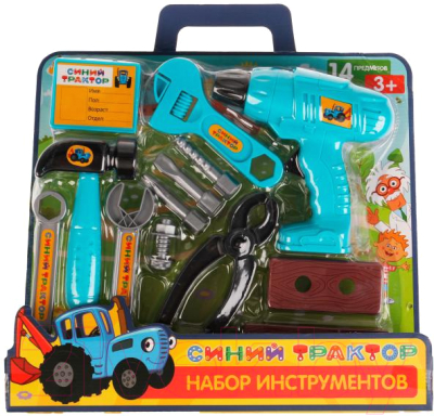 Набор инструментов игрушечный Играем вместе Синий трактор / 1703K161-R