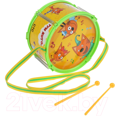 Музыкальная игрушка Играем вместе Барабан Три кота / B678375-R