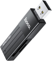 Картридер Hoco HB20 USB2.0 (черный) - 