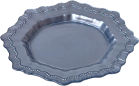 Тарелка закусочная (десертная) Fissman Grey snowflakes 13972 (серый) - 
