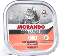 Влажный корм для кошек Morando Gatto Professional паштет с лососем (100г) - 